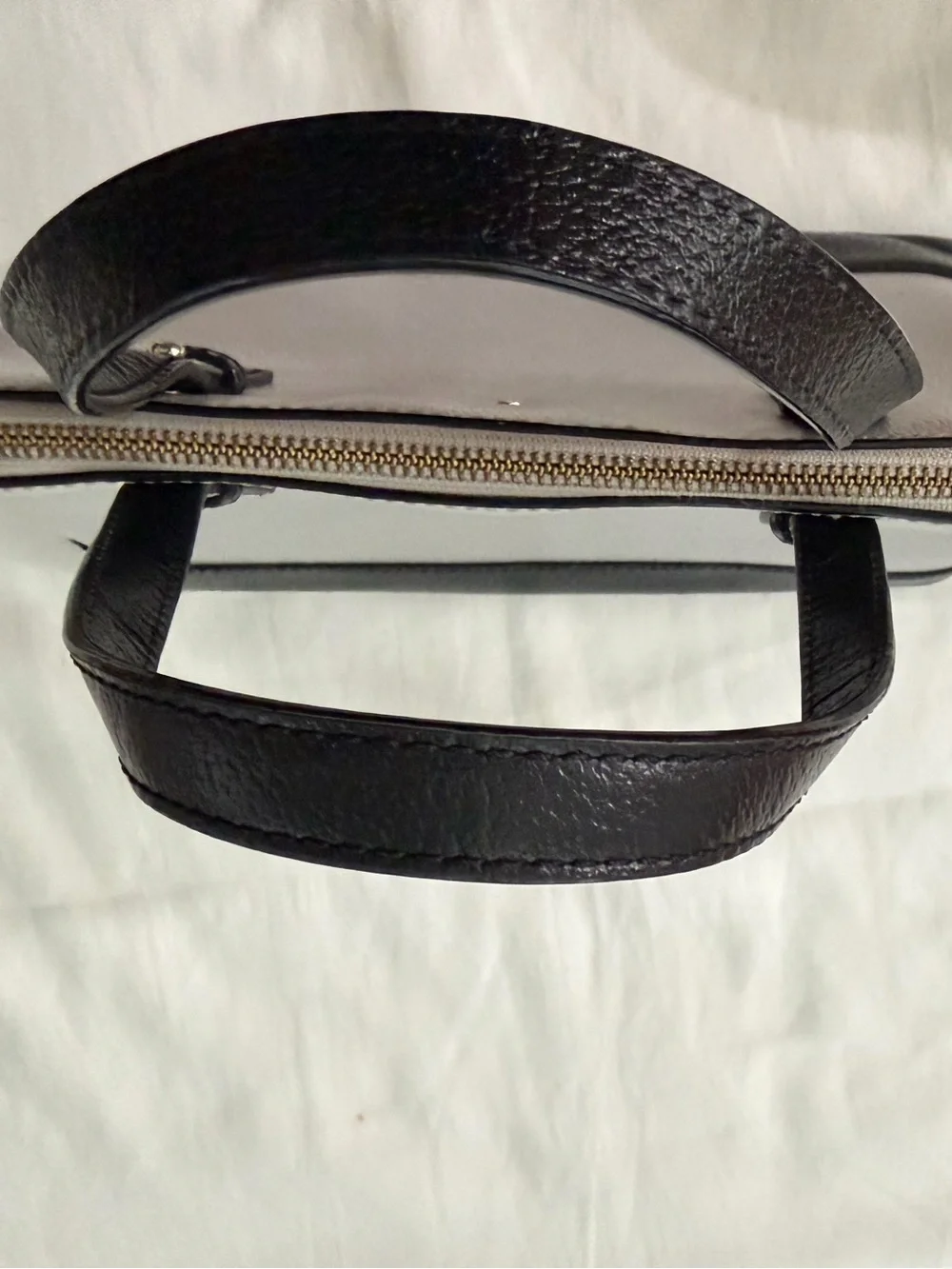 kate spade Gray and Black Dome Satchel with Crossbody Strap